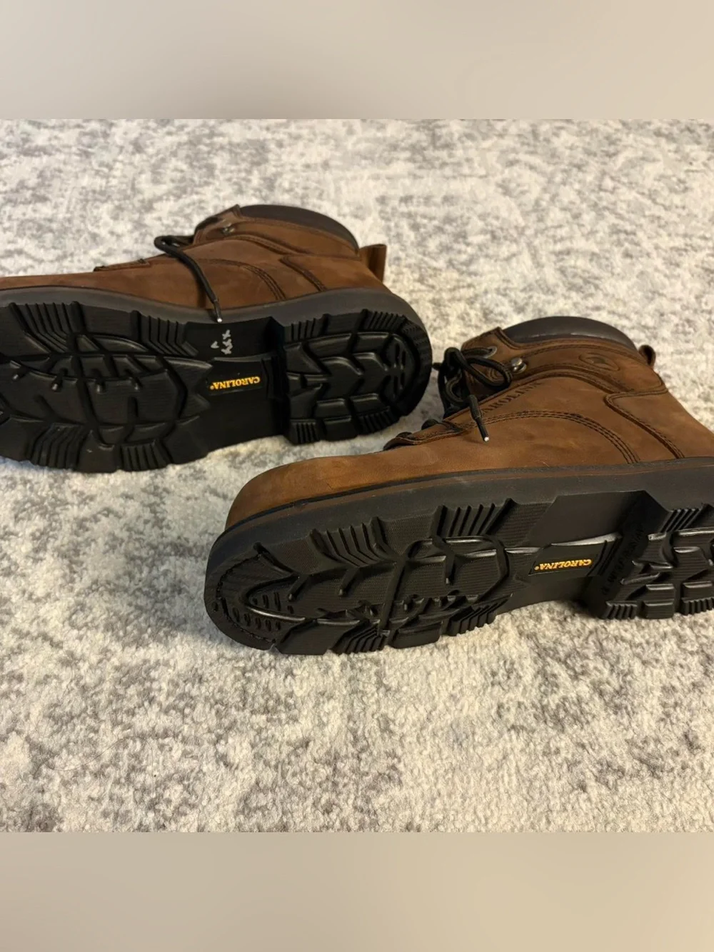 Men’s Size 10.5 Carolina Brown Steel Toe Work Boots Great Condition